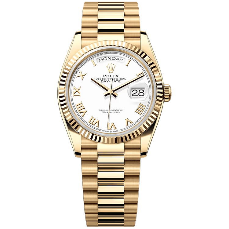 Rolex Day-Date White Yellow Gold 36mm