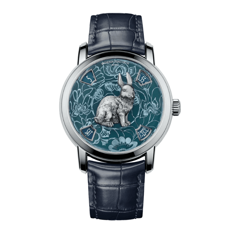 Vacheron Constantin Métiers D’Art Blue Alligator Leather 40mm