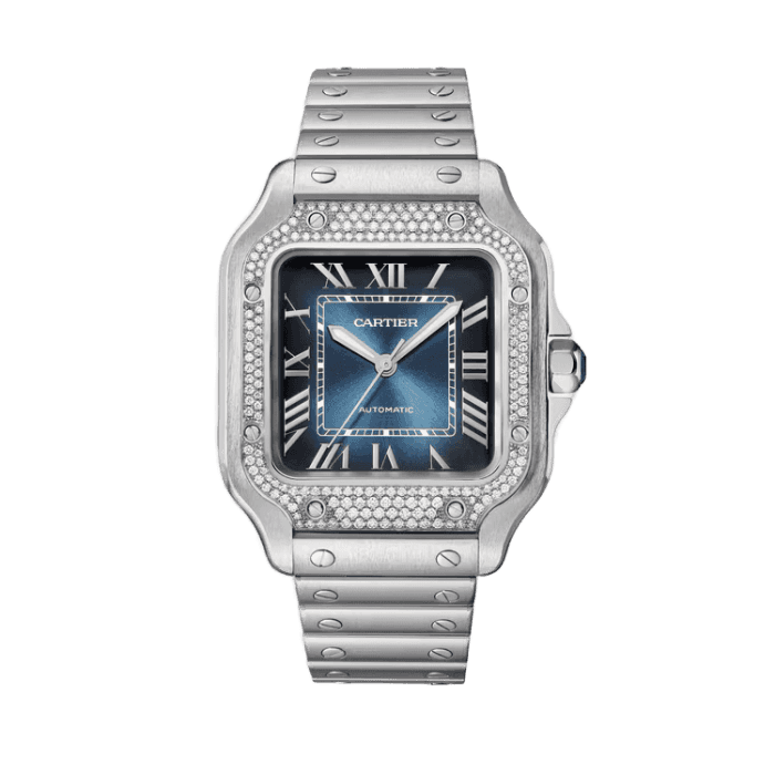 Cartier Santos De Cartier Blue Steel 35.1mm