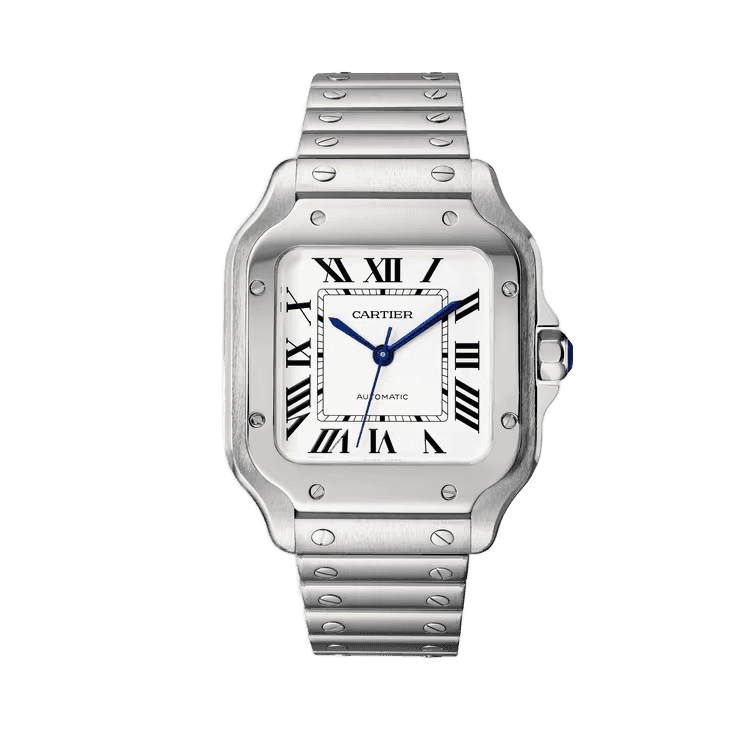 Cartier Santos De Cartier White Steel 35.1mm