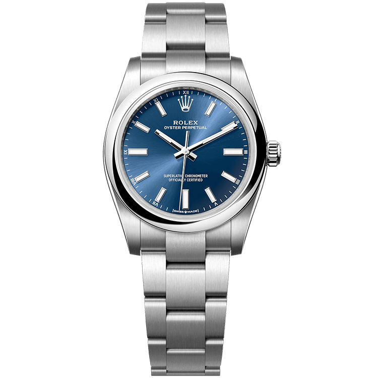 Rolex Oyster Perpetual Blue Steel 34mm