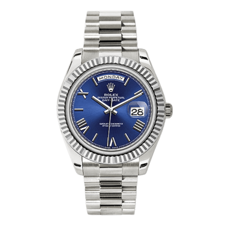 Rolex Day-Date Blue White Gold 40mm