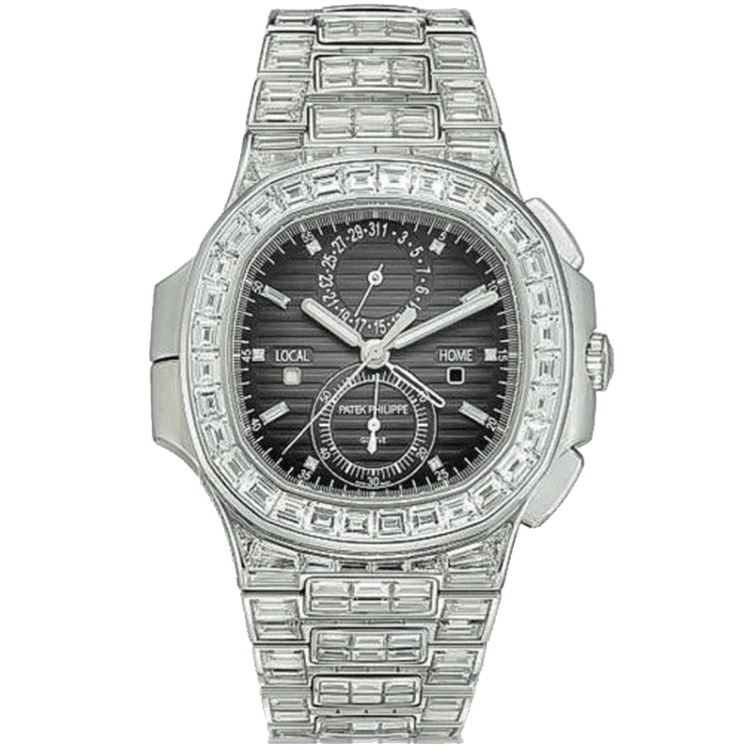 Patek Philippe Nautilus Black White Gold 40.5mm