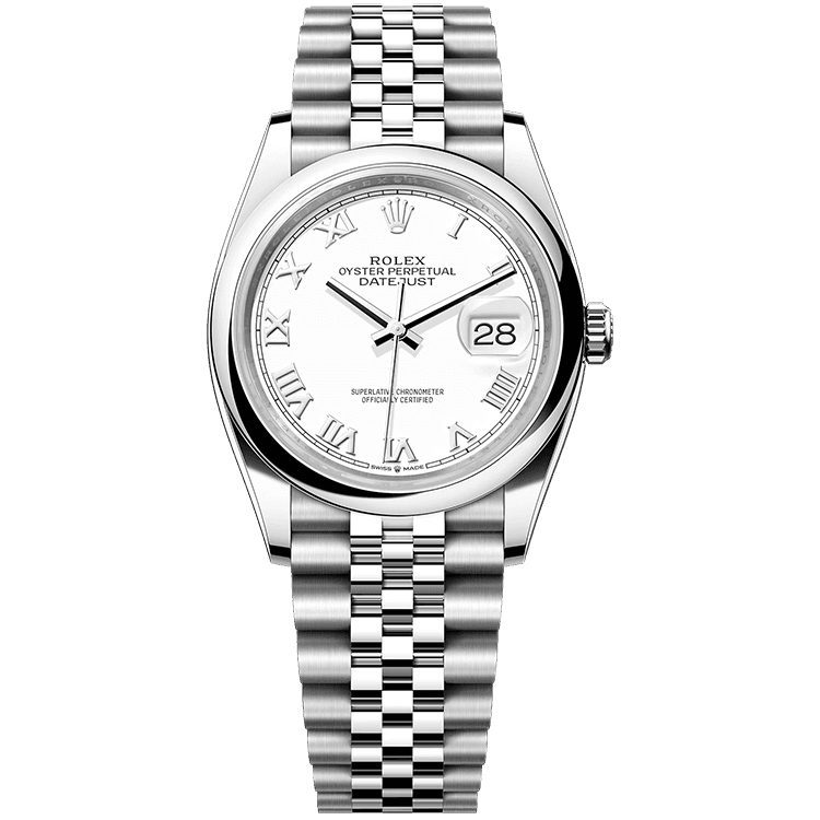 Rolex Datejust White Steel 36mm