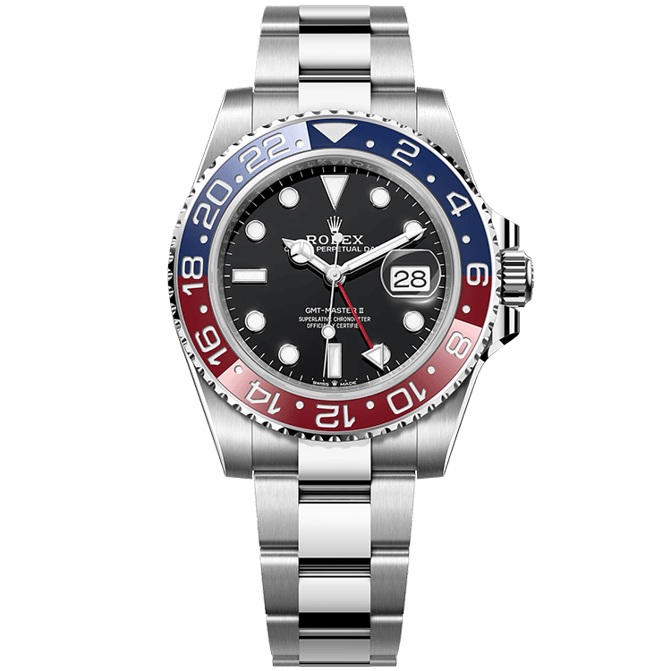 "Pepsi" Rolex GMT-Master II Black Steel 40mm