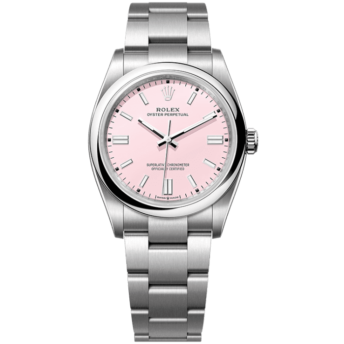 Rolex Oyster Perpetual Pink Steel 36mm