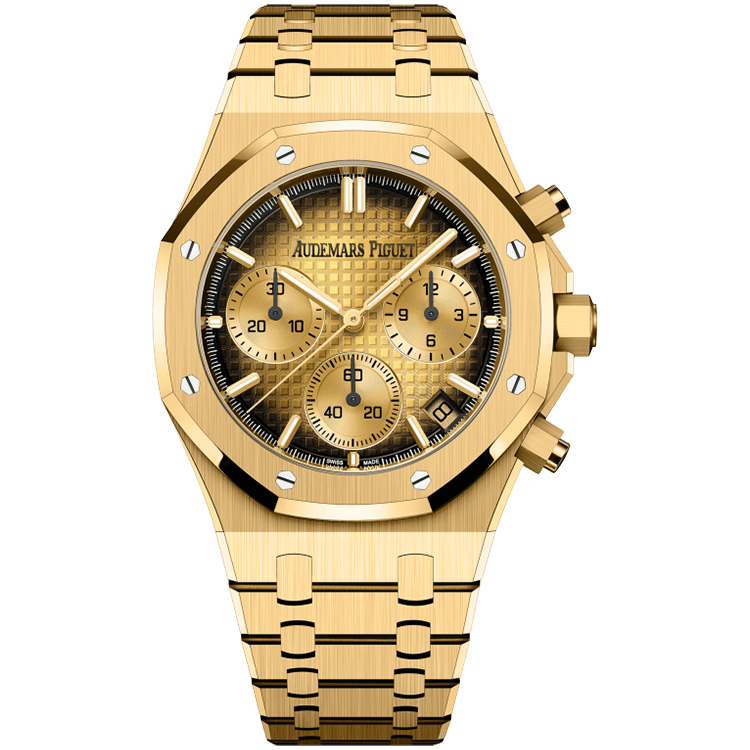 Audemars Piguet Royal Oak Chronograph Champagne Yellow Gold 41mm