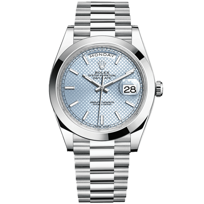 Rolex Day-Date Blue Platinum 40mm