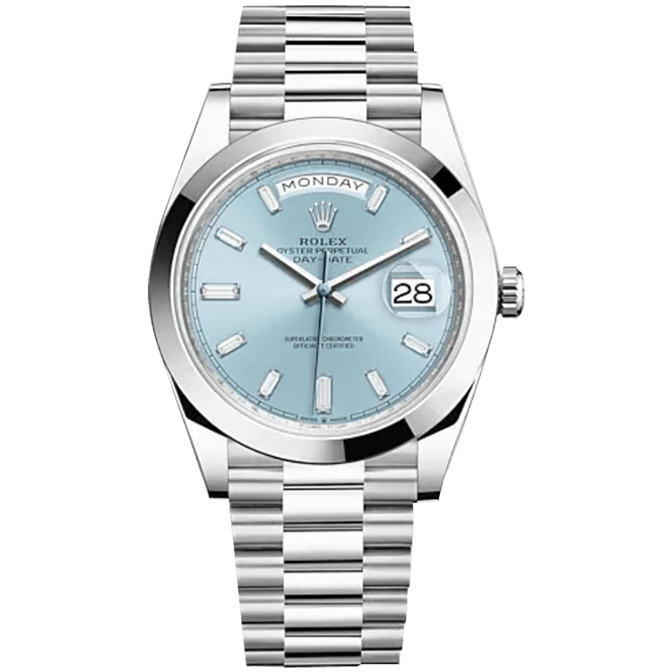 Rolex Day-Date Blue Platinum 40mm