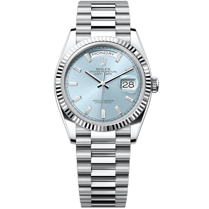 Rolex Day-Date Blue Platinum 36mm