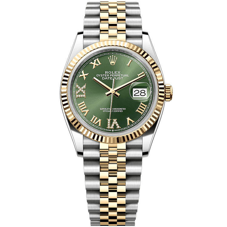 Rolex Datejust Green Two-Tone 36mm