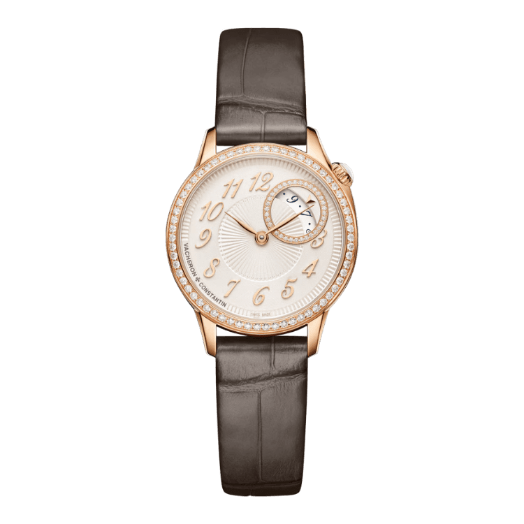 Vacheron Constantin Égérie Moon Phase Cream Alligator Leather 30mm