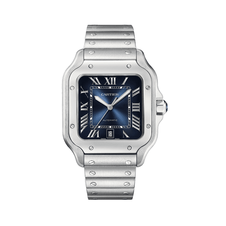 Cartier Santos De Cartier Blue Steel 39.8mm