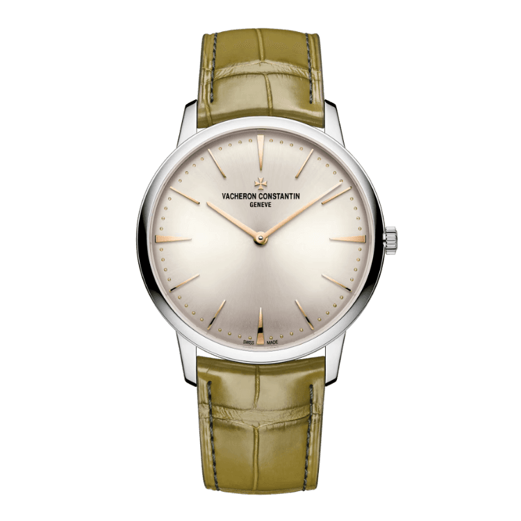 Vacheron Constantin Patrimony Silver Alligator Leather 39mm