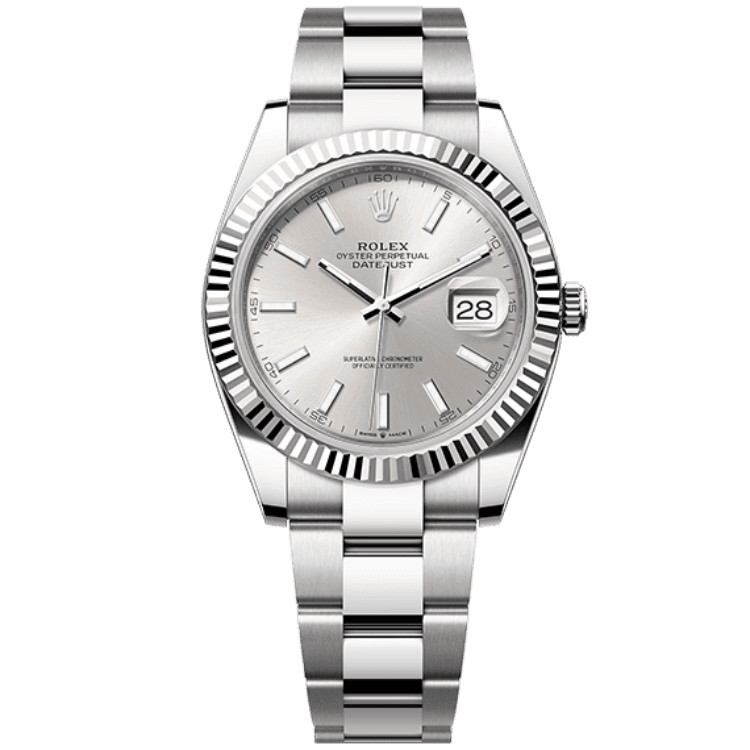 Rolex Datejust Silver Steel 41mm