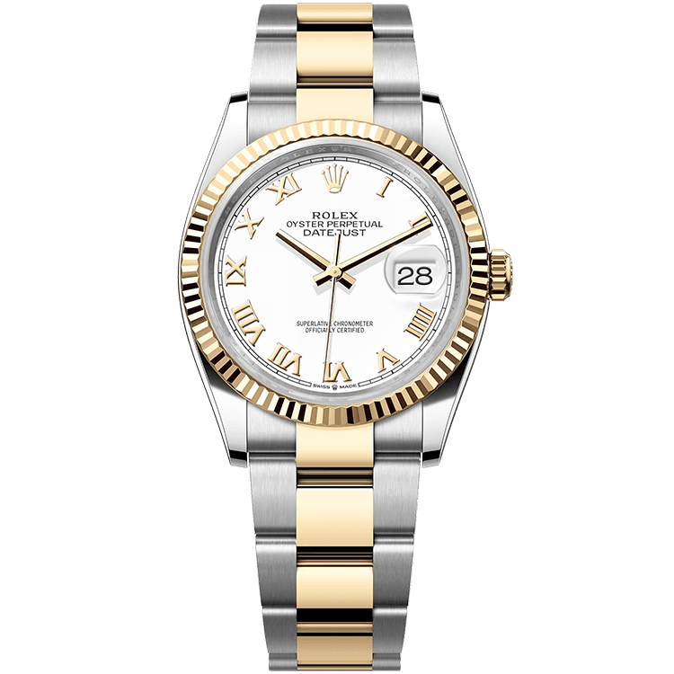 Rolex Datejust White Two-Tone 36mm