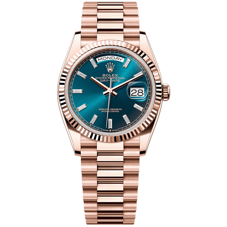 Rolex Day-Date Blue Rose Gold 36mm