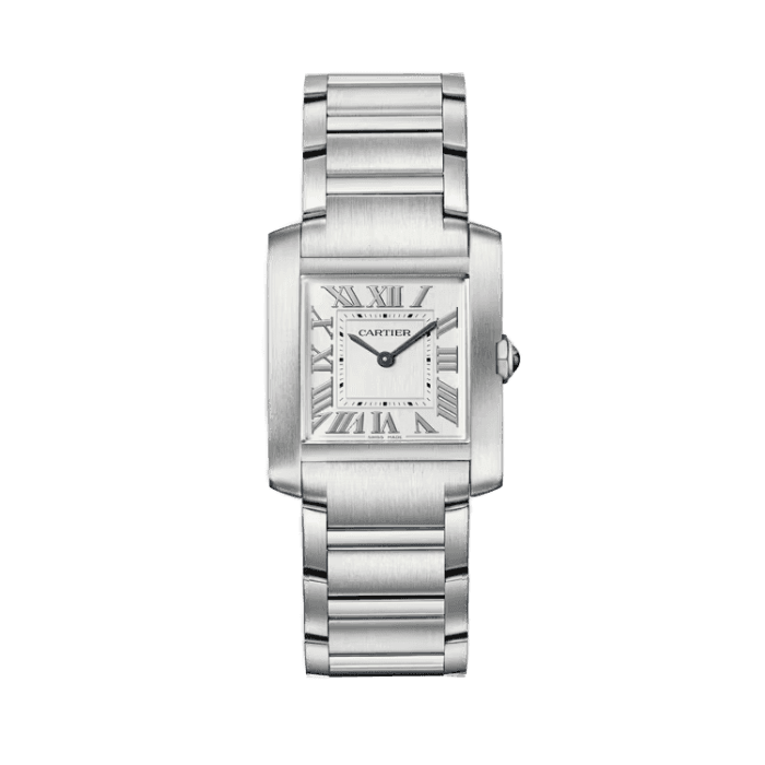 Cartier Tank Française Silver Steel 27mm