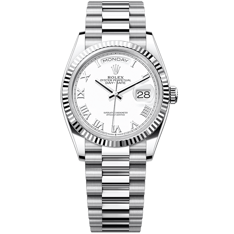 Rolex Day-Date White Platinum 36mm