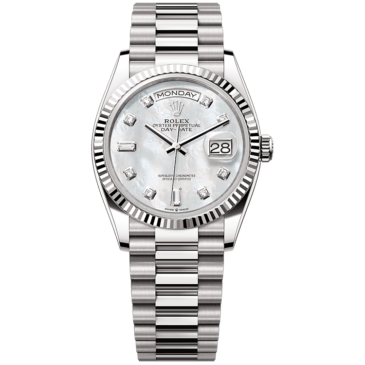 Rolex Day-Date Mother of Pearl White Gold 36mm