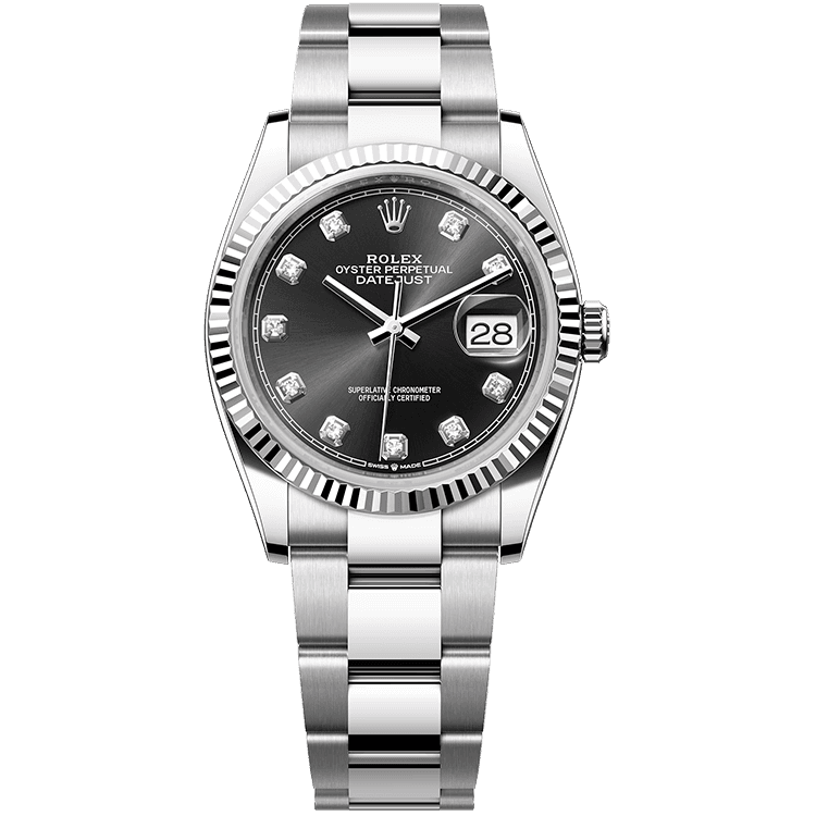 Rolex Datejust Black Steel 36mm