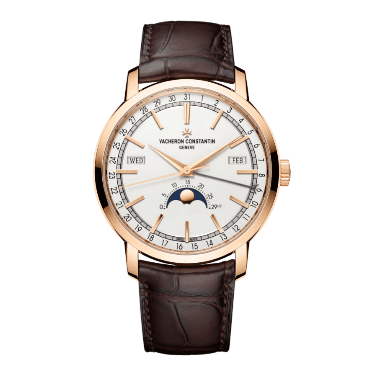 Vacheron Constantin Traditionnelle Complete Calendar White Alligator Leather 41mm