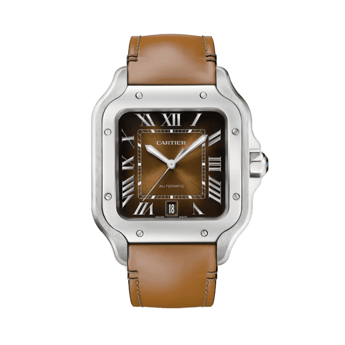 Cartier Montre Santos Chocolate Leather 40mm