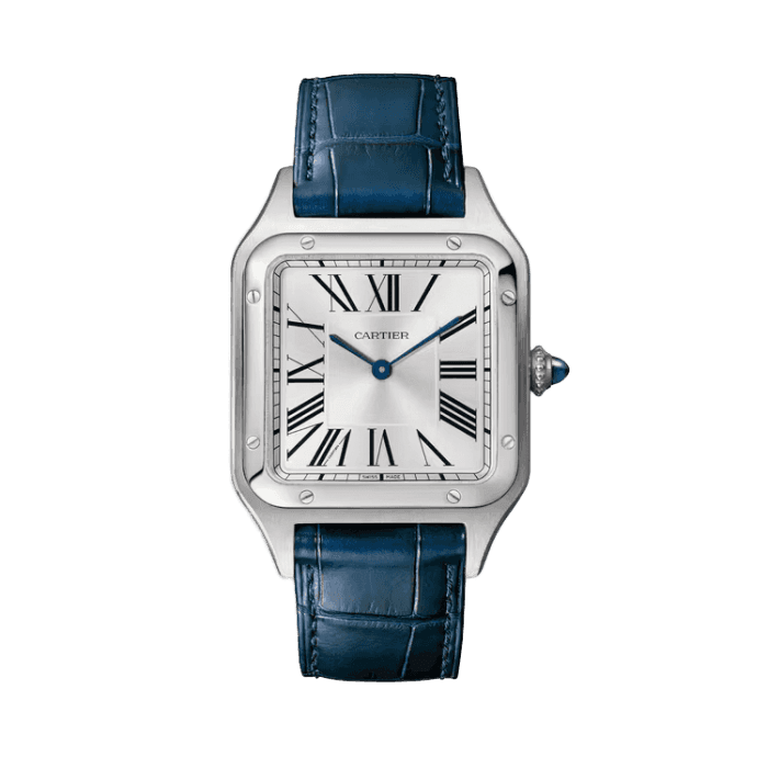 Cartier Santos Dumont White Leather 31.4mm