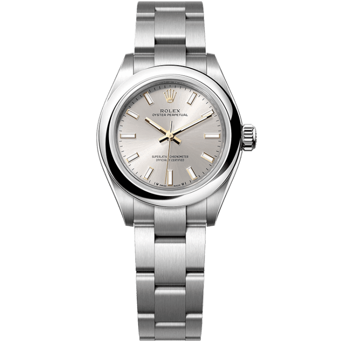 Rolex Oyster Perpetual Silver Steel 28mm