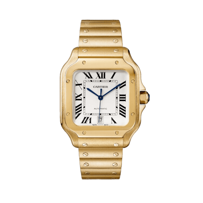 Cartier Santos De Cartier White Yellow Gold 39.8mm