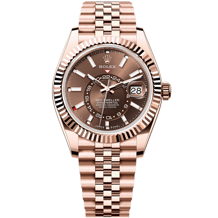 Rolex Sky-Dweller Chocolate Rose Gold 42mm