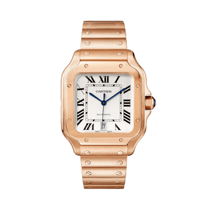 Cartier Santos De Cartier White Rose Gold 39.8mm
