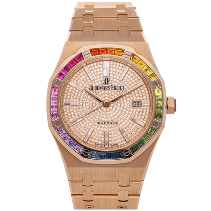 Audemars Piguet Royal Oak Diamond Pave Rose Gold 41mm