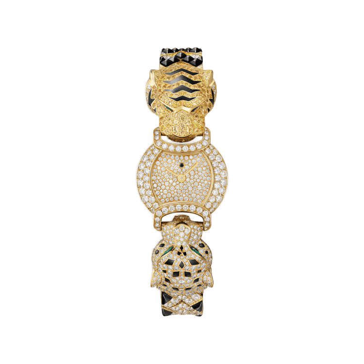 Cartier Indomptables Diamond Pave Yellow Gold 22.2mm