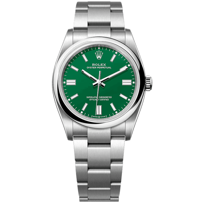 Rolex Oyster Perpetual Green Steel 36mm