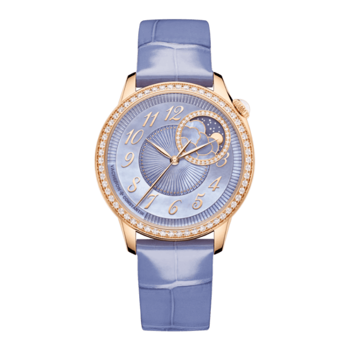 Vacheron Constantin Égérie Moon Phase Purple Leather 37mm