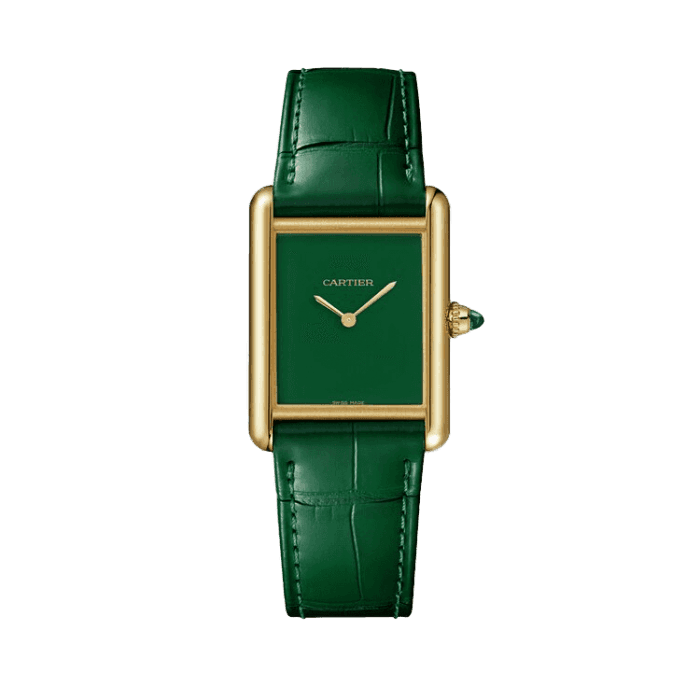 Cartier Tank Louis Green Leather 25.5mm