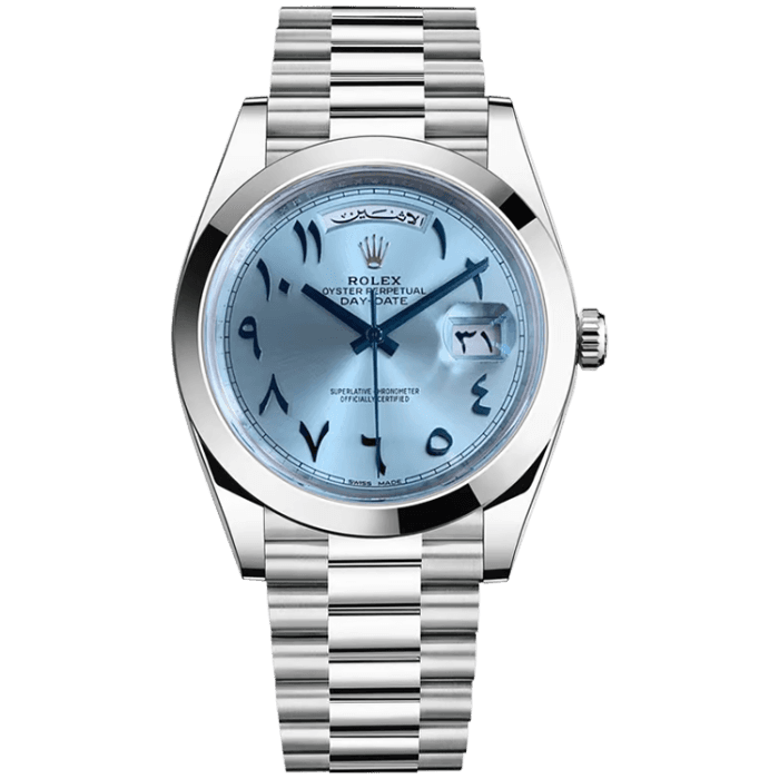 Rolex Day-Date Arabic Blue Platinum 40mm