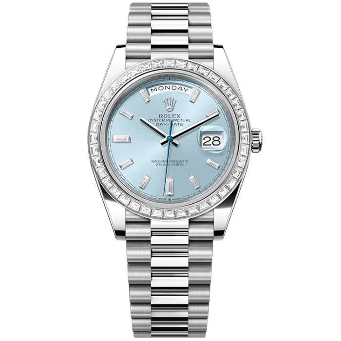 Rolex Day-Date Blue Platinum 40mm