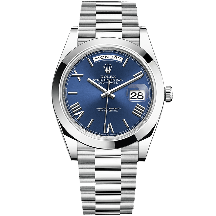 Rolex Day-Date Blue Platinum 40mm