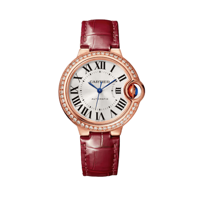 Cartier Ballon Bleu Small Silver Leather 33mm