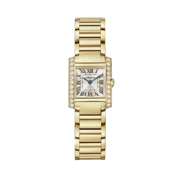 Cartier Tank Française Silver Yellow Gold 21.2mm