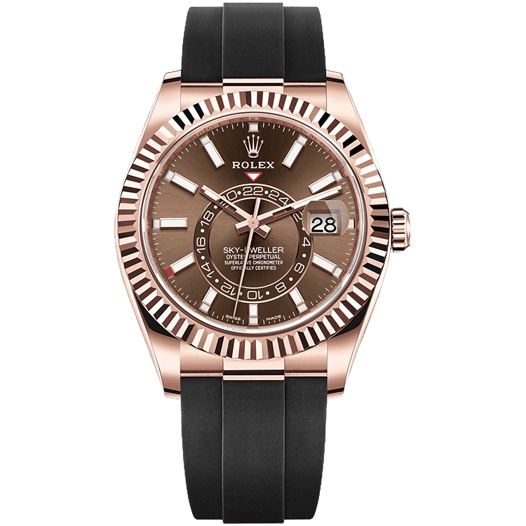 Rolex Sky-Dweller Chocolate Rubber 42mm