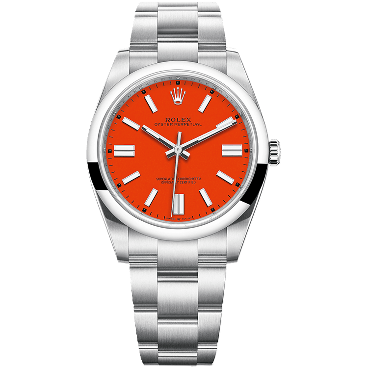 Rolex Oyster Perpetual Red Steel 36mm