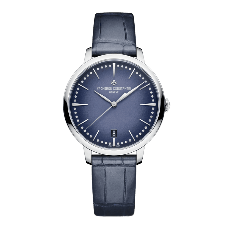 Vacheron Constantin Patrimony Blue Alligator Leather 36.5mm