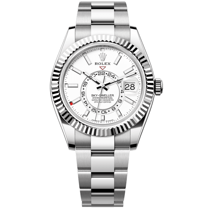 Rolex Sky-Dweller White Steel 42mm