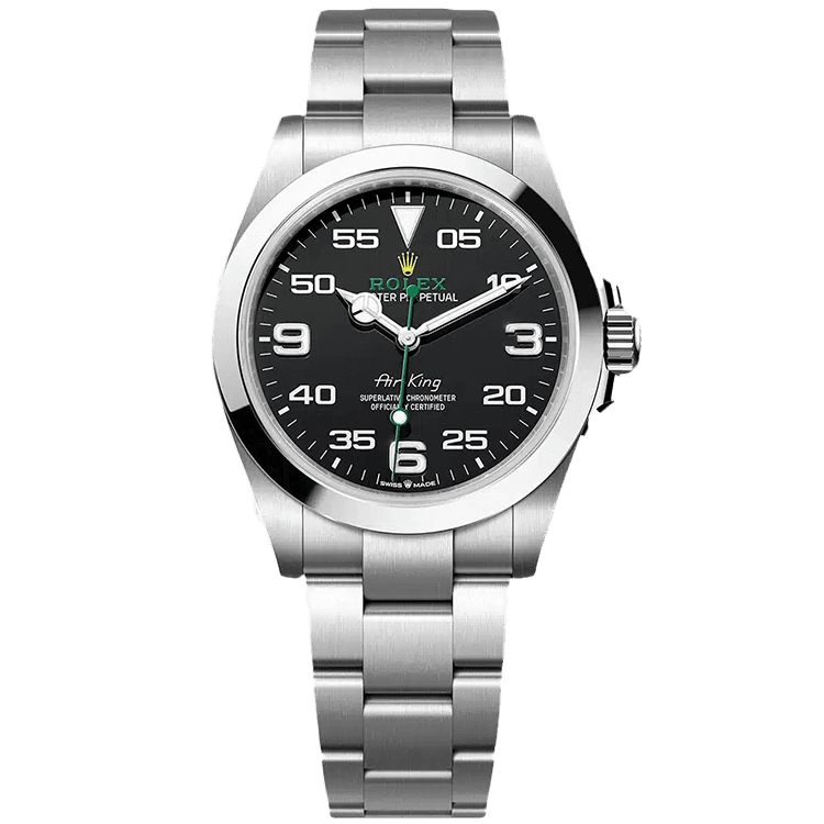 Rolex Air King Black Steel 40mm