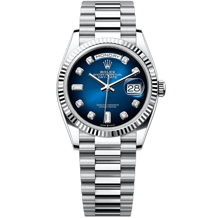Rolex Day-Date Blue Platinum 36mm