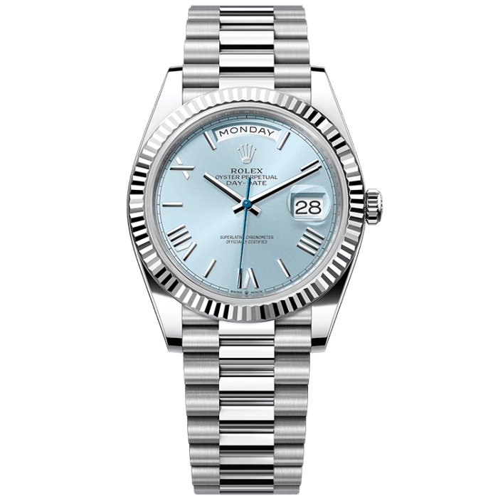 Rolex Day-Date Blue Platinum 40mm