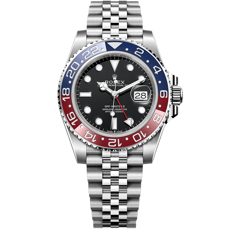 "Pepsi" Rolex GMT-Master II Black Steel 40mm